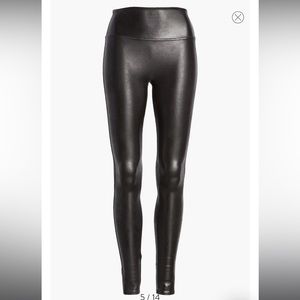 Spanx faux leather leggings sz Small black pants